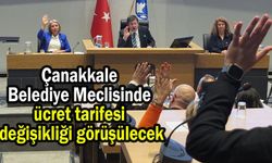 Çanakkale Belediye Meclisinde ücret tarifesi değişikliği görüşülecek