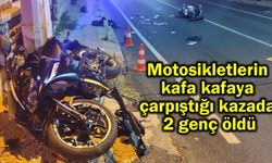 Motosiklet kazasında 2 genç öldü (Video)