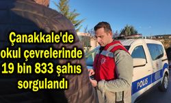 Çanakkale'de okul çevrelerinde 19 bin 833 şahıs sorgulandı (Video)