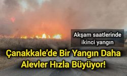Çanakkale’de Bir Yangın Daha: Alevler Büyüyor!