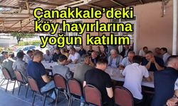 Çanakkale’deki köy hayırlarına yoğun katılım