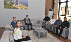 Kaymakam Yusuf Kaptanoğlu'na hayırlı olsun ziyareti