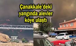 Çanakkale’deki yangında alevler köye ulaştı
