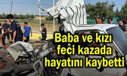 Baba ve kızı feci kazada hayatını kaybetti (Video)