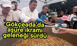 Gökçeada’da aşure ikramı geleneği sürdü