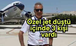 Özel jet düştü içinde 3 kişi vardı