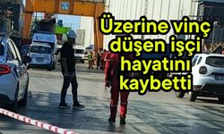 Üzerine vinç düşen işçi hayatını kaybetti