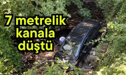 7 metrelik kanala düştü
