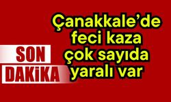 Çanakkale’de feci kaza, çok sayıda yaralı var