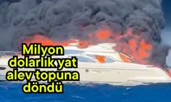 Milyon dolarlık yat alev topuna döndü