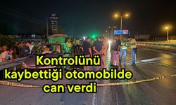 Kontrolünü kaybettiği otomobilde can verdi (Video)