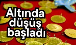 Altında düşüş başladı