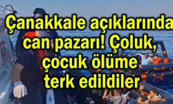 Çanakkale açıklarında can pazarı! (Video)