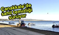 Çanakkale’de sahil temizliği sürüyor