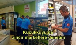 Küçükkuyu’da zincir marketlere denetim