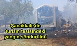 Çanakkale'de turizm tesisindeki yangın söndürüldü