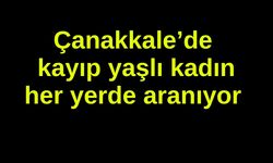 Çanakkale’de kayıp yaşlı kadın aranıyor