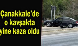 Çanakkale'deki o kavşakta yine kaza oldu