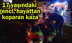 17 yaşındaki genci hayattan koparan kaza (Video)