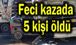 Feci kazada 5 kişi öldü (Tıkla izle)