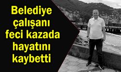 Belediye çalışanı feci kazada hayatını kaybetti (Video)
