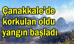 Çanakkale’de korkulan oldu, yangın başladı
