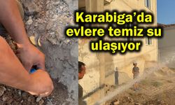 Karabiga’da evlere temiz su ulaşıyor