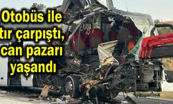 Otobüs ile tır çarpıştı, can pazarı yaşandı