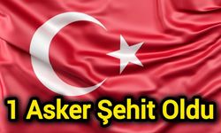1 Asker Şehit Oldu