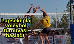 Lapseki plaj voleybol turnuvası başladı