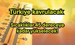 Türkiye Kavrulacak: Sıcaklıklar 45 dereceye kadar yükselecek!