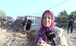 Çanakkale'de evi yanan kadının geriye bir kimliği, bir de telefonu kaldı (Video)