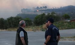 Çanakkale Valisi Toraman devam eden söndürme çalışmalarını yerinde inceledi