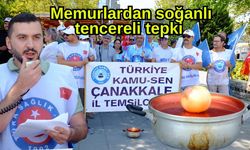 Memurlardan soğanlı tencereli tepki (Video)