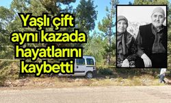 Yaşlı çift aynı kazada hayatlarını kaybetti