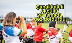 Çanakkaleli okçular yarışmada göz doldurdu