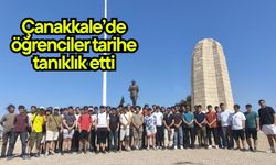 Çanakkale’de öğrenciler tarihe tanıklık etti