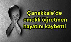 Çanakkale'de emekli öğretmen hayatını kaybetti