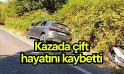 Kazada çift hayatını kaybetti