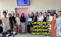 Çanakkale’de gebe okulu eğitimleri devam ediyor