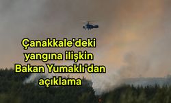 Çanakkale'deki yangına ilişkin Bakan Yumaklı'dan açıklama