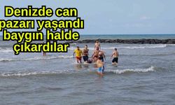 Denizde can pazarı yaşandı baygın halde çıkardılar