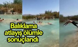 Balıklama atlayış ölümle sonuçlandı (Vİdeo)