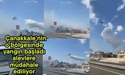 Çanakkale’nin o bölgesinde yangın başladı alevlere müdahale ediliyor