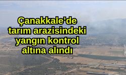 Çanakkale’de tarım arazisindeki yangın kontrol altına alındı