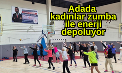 Adada kadınlar zumba ile enerji depoluyor
