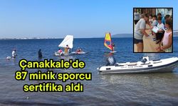 Çanakkale'de 87 minik sporcu sertifika aldı