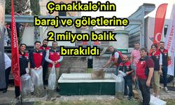 Çanakkale’nin baraj ve göletlerine 2 milyon balık bırakıldı