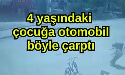 4 yaşındaki çocuğa otomobil böyle çarptı (Video)