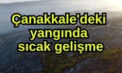 Çanakkale'deki yangında sıcak gelişme (Video)